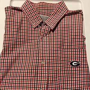 Georgia Bulldog button up shirt